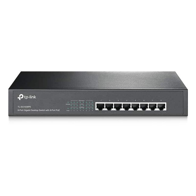 سوئیچ 8 پورت Desktop/Rackmount تی پی-لینک مدل TL-SG1008PE