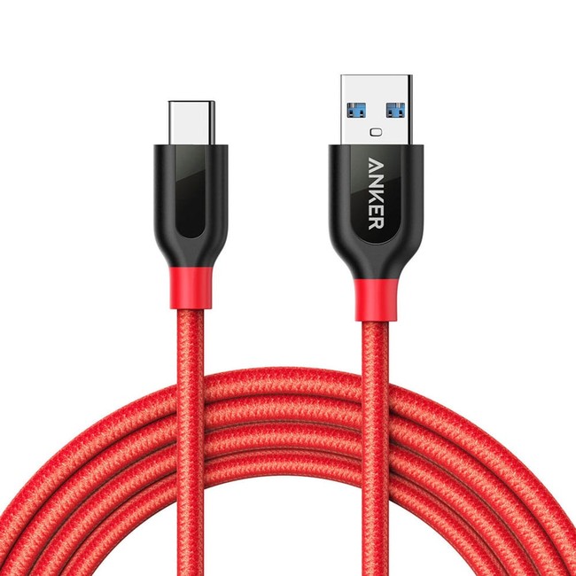 کابل تبدیل USB 3.0 به USB-C انکر مدل +A8169 PowerLine طول 1.8 متر