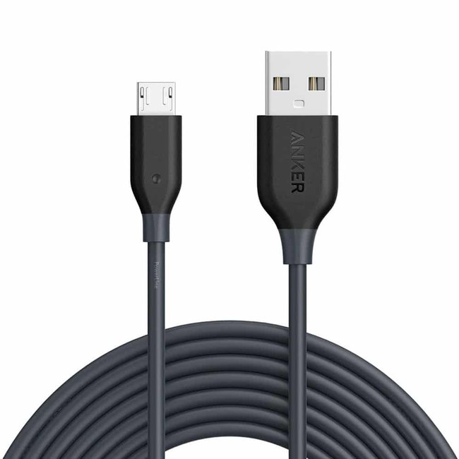کابل تبدیل USB به میکرو USB انکر مدل A8134 PowerLine طول 3.0 متر