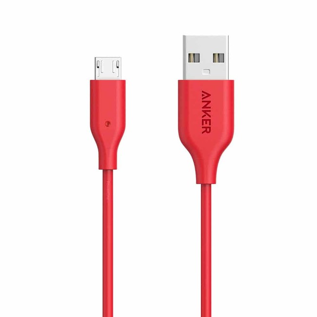 کابل تبدیل USB به میکرو USB انکر مدل A8132 PowerLine طول 0.9 متر