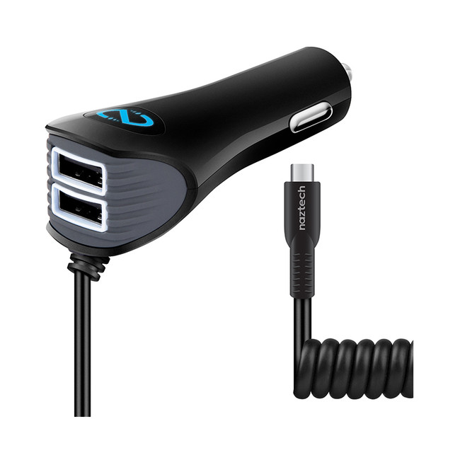 شارژر فندکی نزتک مدل N420-Micro همراه با کابل microUSB