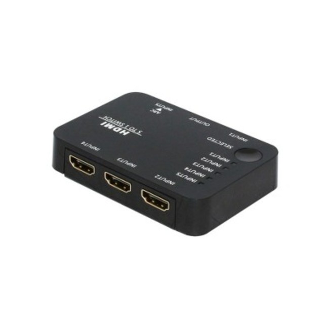 سوئیچ 5 پورت HDMI فرانت با قابلیت 3D همراه با ریموت کنترل