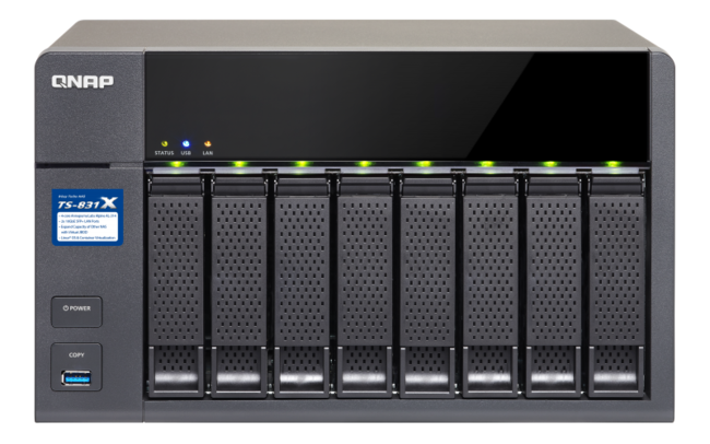 ذخیره ساز تحت شبکه کیونپ مدل TS-831X-16G بدون هارددیسک