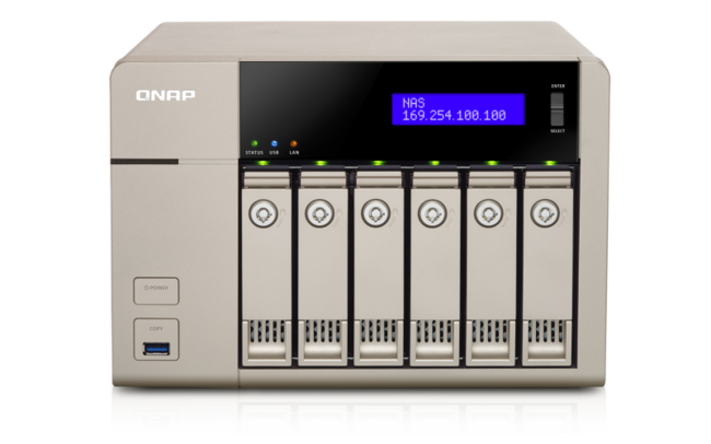 ذخیره ساز تحت شبکه کیونپ مدل TVS-663-4G بدون هارددیسک