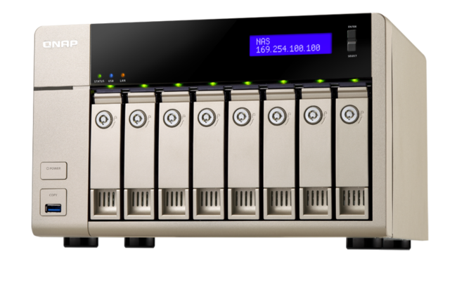 هارد تحت شبکه کیونپ مدل TVS-863+-8G