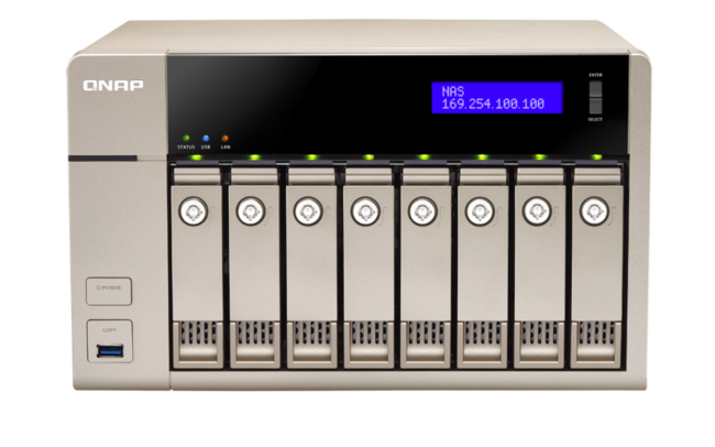 هارد تحت شبکه کیونپ مدل TVS-863+-16G