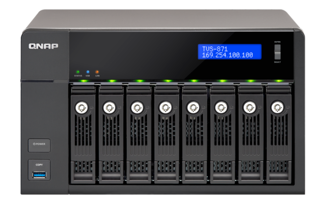 هارد تحت شبکه کیونپ مدل TVS-871-i7-16G