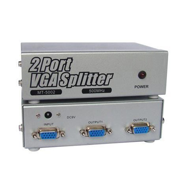 اسپلیتر VGA دو پورت وی نت با کیفیت 500 مگاهرتز