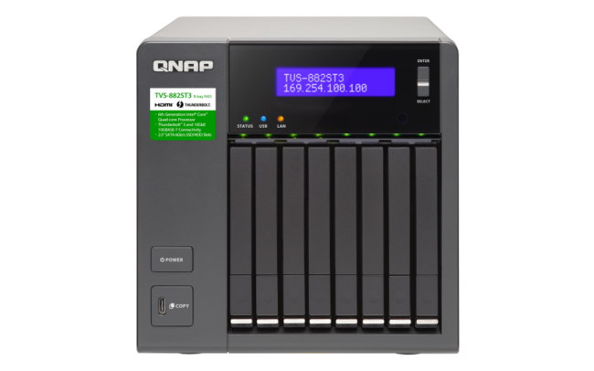 هارد تحت شبکه کیونپ مدل TVS-882ST3-i7-8G