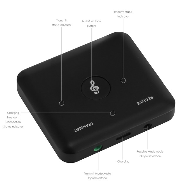 گیرنده و فرستنده صدا RDT1202 2-in-1
