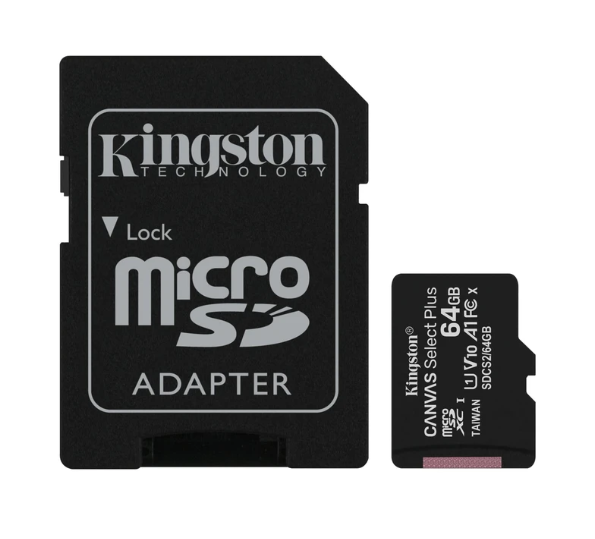 کارت حافظه microSDXC کینگستون 64 گیگ مدل CANVAS کلاس 10 استاندارد UHS-I U1
