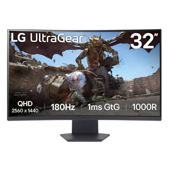 مانیتور خمیده ال جی 32 اینچ مدل LG Monitor 32GS60QC-B