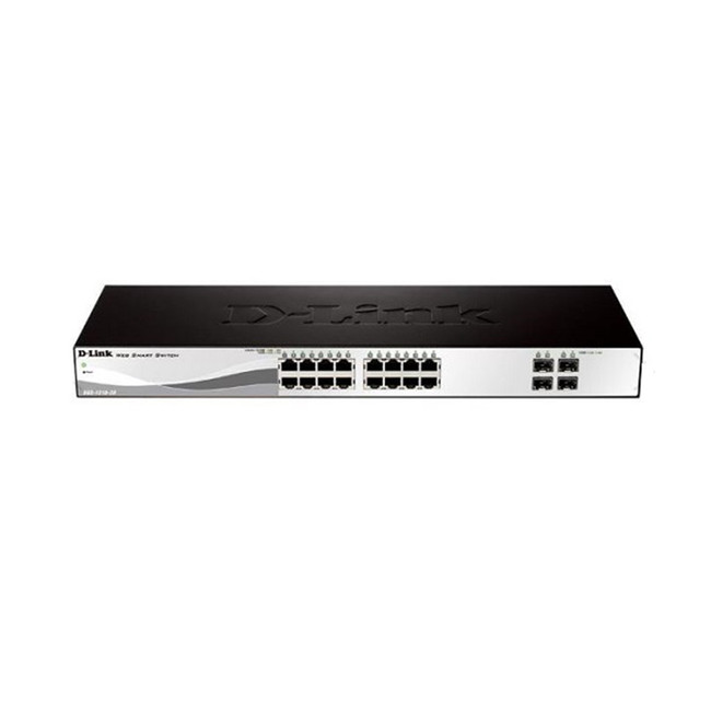 سوئیچ 20 پورت و اسمارت گیگابیت دی لینک DGS-1210 با 4 پورت SFP