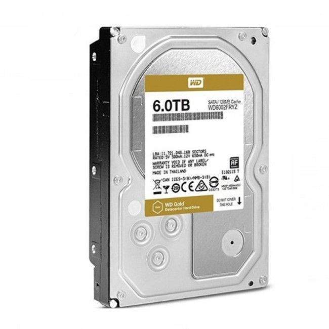 Western Digital Gold Datacenter WD6002FRYZ Internal Hard Drive - 6TB