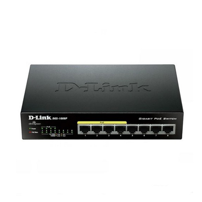 D-Link DGS-1008P 8-Port Gigabit PoE Switch