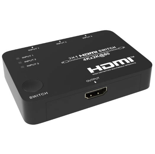 سوئیچ 3 پورت HDMI فرانت با قابلیت 3D همراه با ریموت کنترل مدل FN-S231