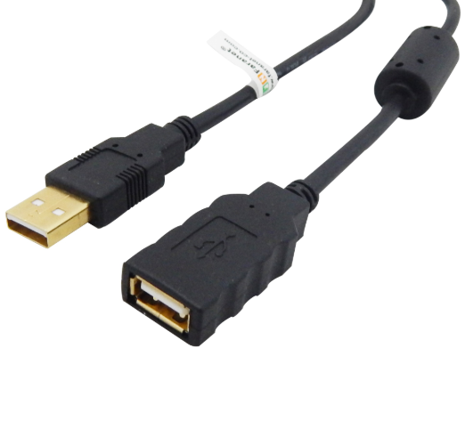 کابل افزایش طول USB 2.0 فرانت با زغال نویز گیر به طول 3 متر مدل fn-u2cf30