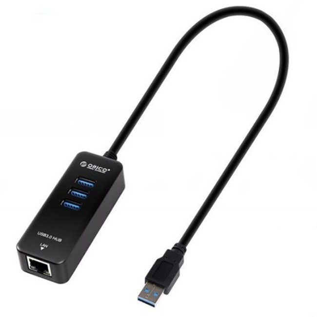 Orico HR03-U3 3-Port Hub with RJ45 Port