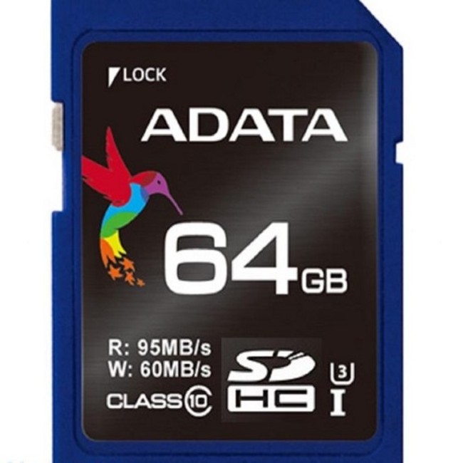 Adata Premier SDHC UHS-I U3 Class 10 Memory Card – 64GB