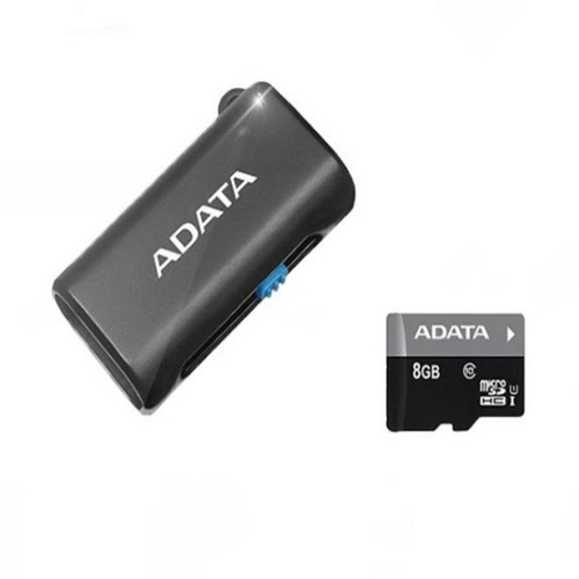 Adata MicroSDHC UHS-I Memory Card With micro Reader - 8GB