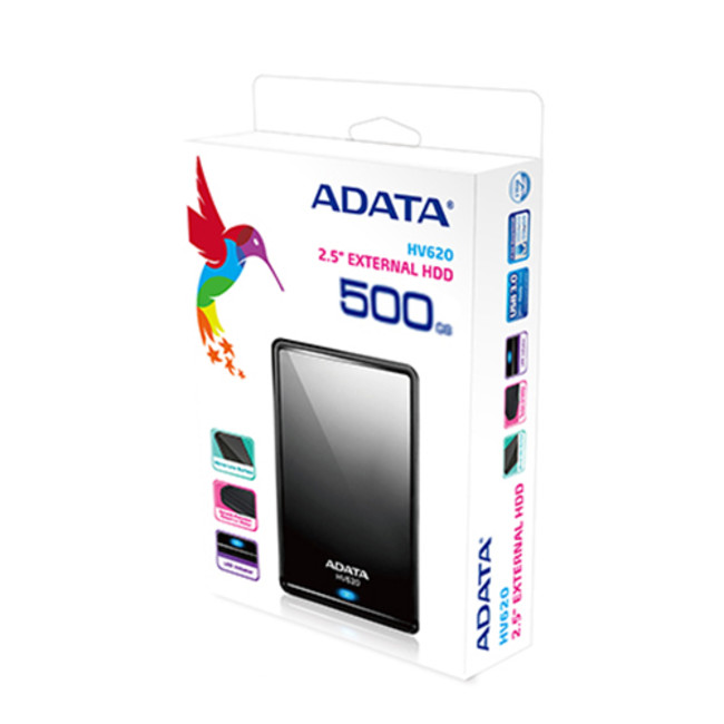 ADATA Dashdrive HV620 External Hard Drive - 500GB