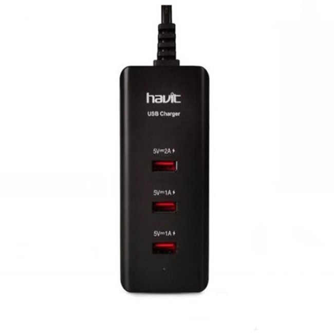 Havit UC257 USB Charger With 3 USB Ports