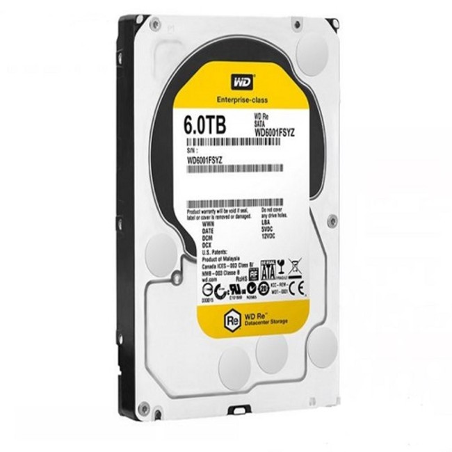 Western Digital RE Edition 6TB 64MB Enterprise Internal Hard Drive WD6001FSYZ
