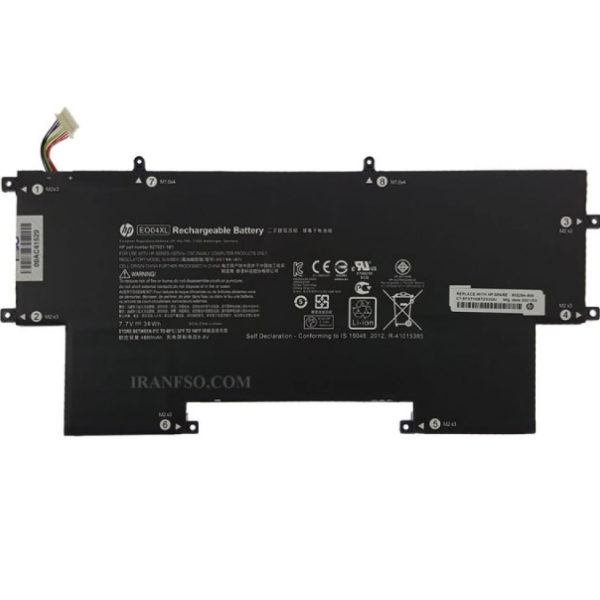 باتری لپ تاپ اچ پی EliteBook Folio G1_EO04XL مشکی-داخلی اورجینال