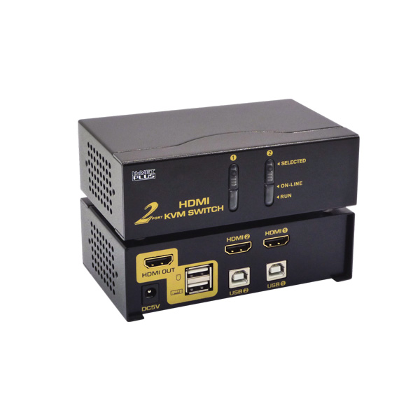سوییچ KVM دو پورت کی نت پلاس مدل Auto HDMI