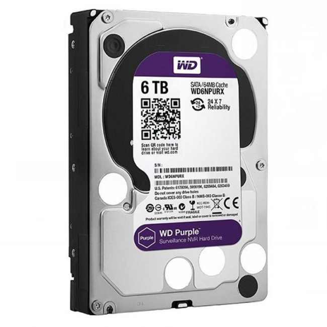 Western Digital NV Purple WD6NPURX Internal Hard Drive - 6TB