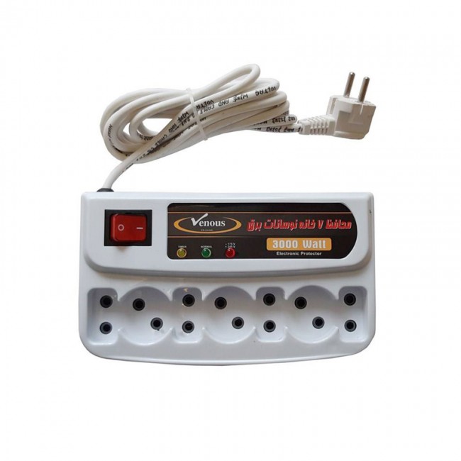 چند راهی برق و محافظ ونوس مدل Digital Protector