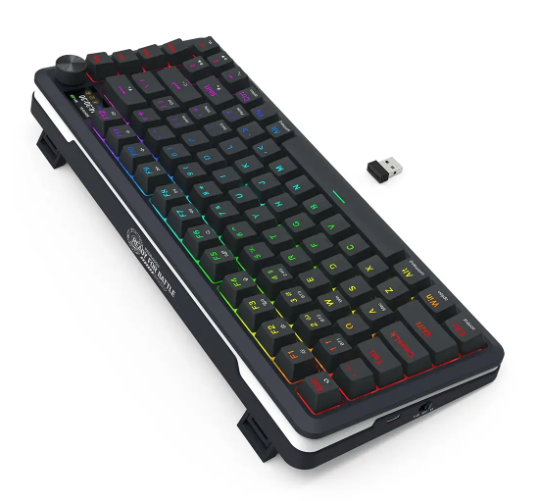کیبورد بی سیم گیمینگ ردراگون K708 PRO Black RGB