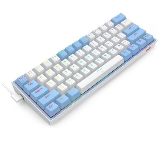 کیبورد با سیم مکانیکال گیمینگ ردراگون K617 FIZZ WB