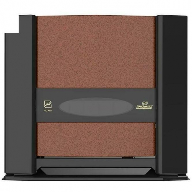 بخاری گاز سوز سپهر الکتریک مدل شهاب SE15000 با نمای جلو مسی