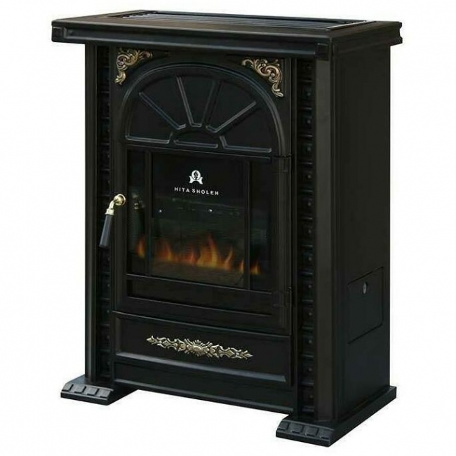 بخاری گازی هیتا شعله طرح شومینه  مدل HTA 200 FA