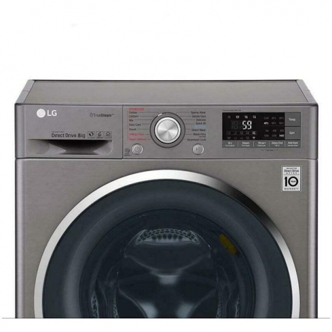ماشین لباسشویی ال جی مدل wm-843 ظرفیت 8 کیلوگرم
