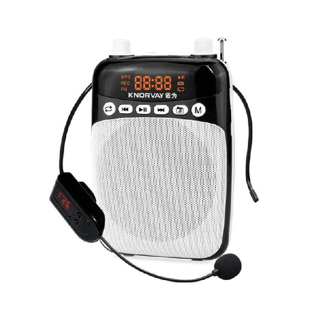 آمپلی فایر با سیم قابل حمل Knorvay مدل S308 به همراه میکروفن