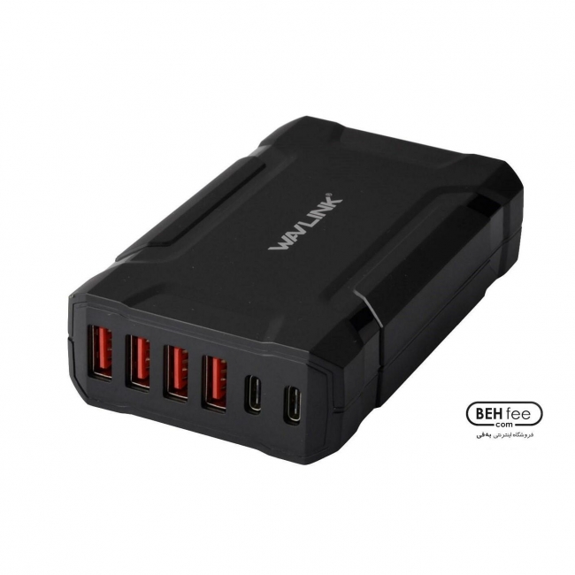 هاب شارژر 6 پورت USB+Type-C ویولینک مدل WL-UH1062PC2