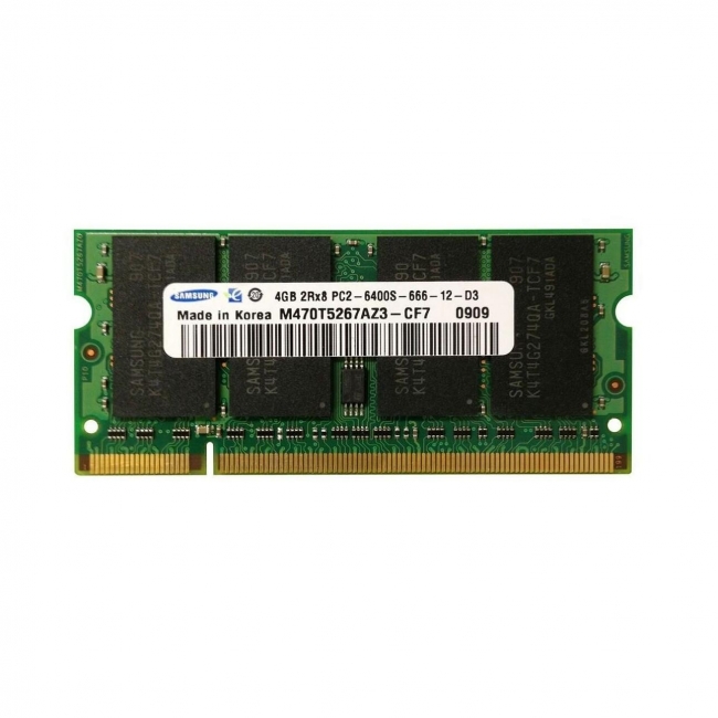 رم لپ تاپ سامسونگ ۴ گیگابایت DDR۲ با فرکانس ۸۰۰ مگاهرتز