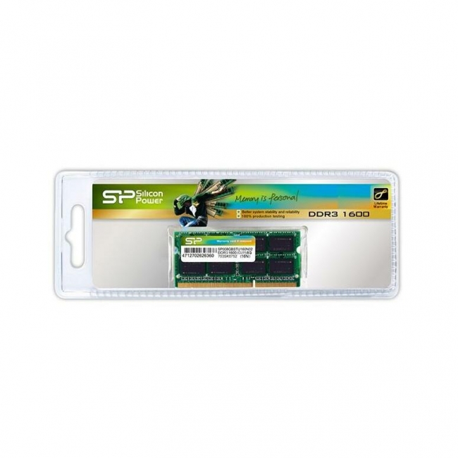 رم لپ تاپ سیلیکون پاور ۴ گیگابایت با فرکانس ۱۶۰۰ مگاهرتز