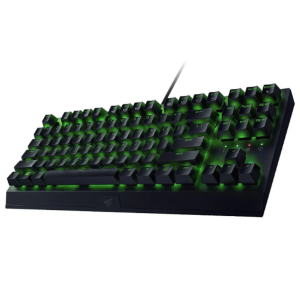 کیبورد گیمینگ با سیم ریزر مدل BlackWidow X Tenkeyless Green Switch