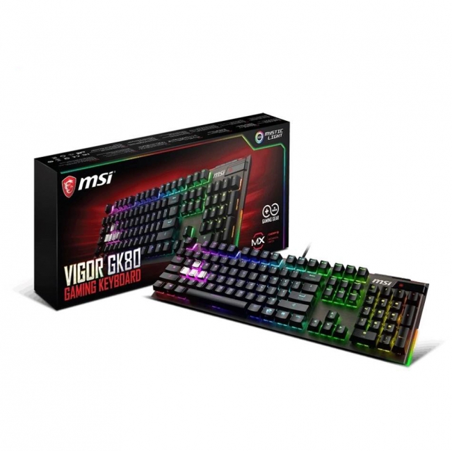 کیبورد مخصوص بازی مکانیکی ام اس آی مدل Vigor GK80