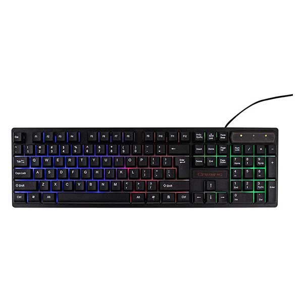 کیبورد گیمینگ ارگونمیک بک لایت مدل R-6300 USB Wired Keyboard Gaming