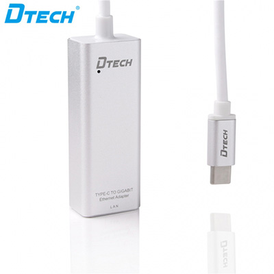 تبدیل type c به lan دیتک مدل Dtech Type-C To Lan Adapter DT-T0019