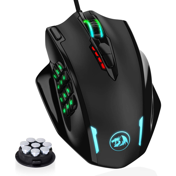 ماوس مخصوص بازی ردراگون Redragon M908 Impact RGB LED MMO Mouse
