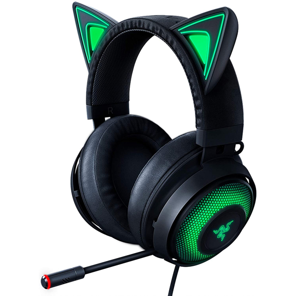 هدست مخصوص بازی ریزر Razer Kraken Kitty - Black RGB USB Gaming Headset