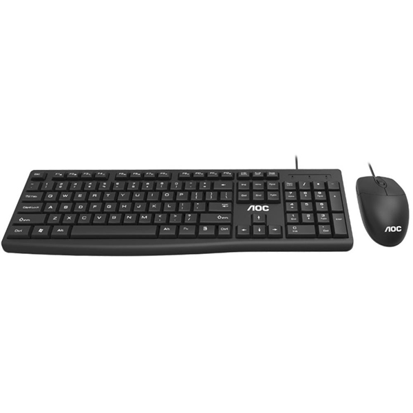 موس و کیبورد ارگونومیک با سیم ای او سی  AOC  Wired Keyboard & Mouse Set KM151