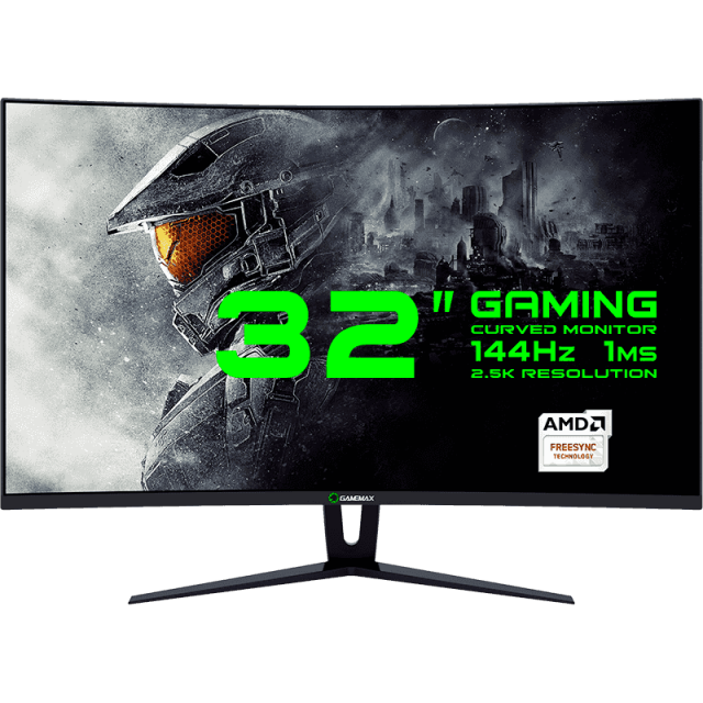 مانیتور گیمینگ 32 اینچ گیم‌مکس مدلGAMEMAX GMX32CEWQ