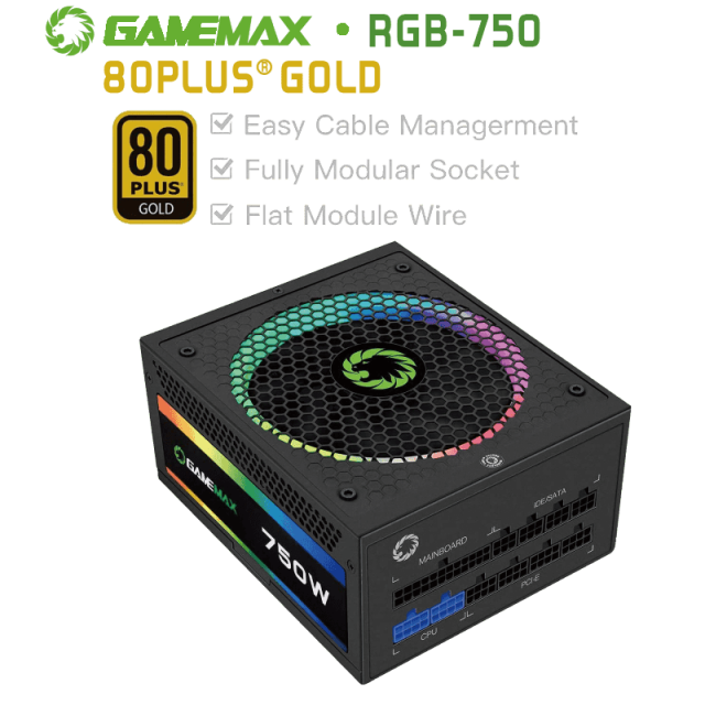 پاور گیمینگ گیم‌مکس مدلGAMEMAX RGB 750