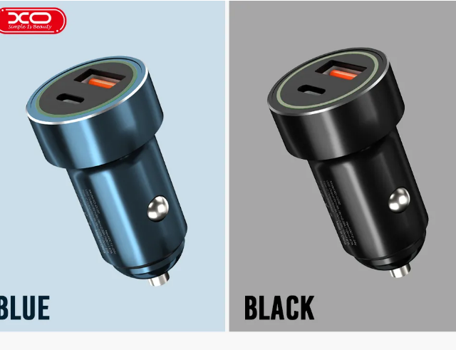 شارژر فندکی ماشین ایکس او مدل Dual USB car charger for lighting TZ11